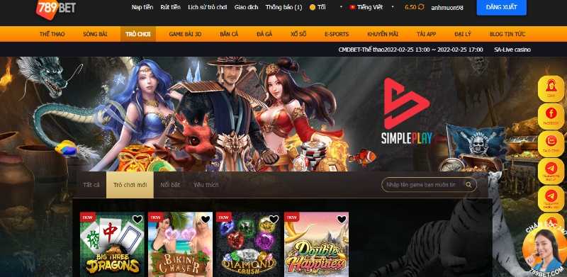 789BET - Giải trí thư giãn với hàng loạt game khủng