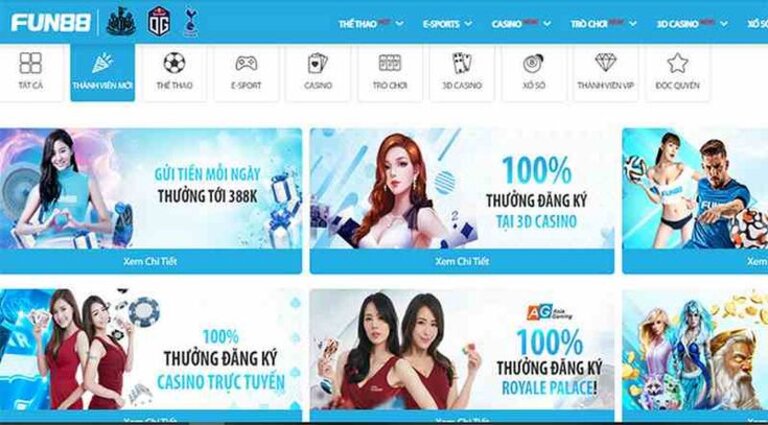 Fun88 là một trong top các nhà cái uy tín