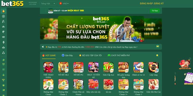 BET365 - sân chơi cá cược, giải trí đẳng cấp