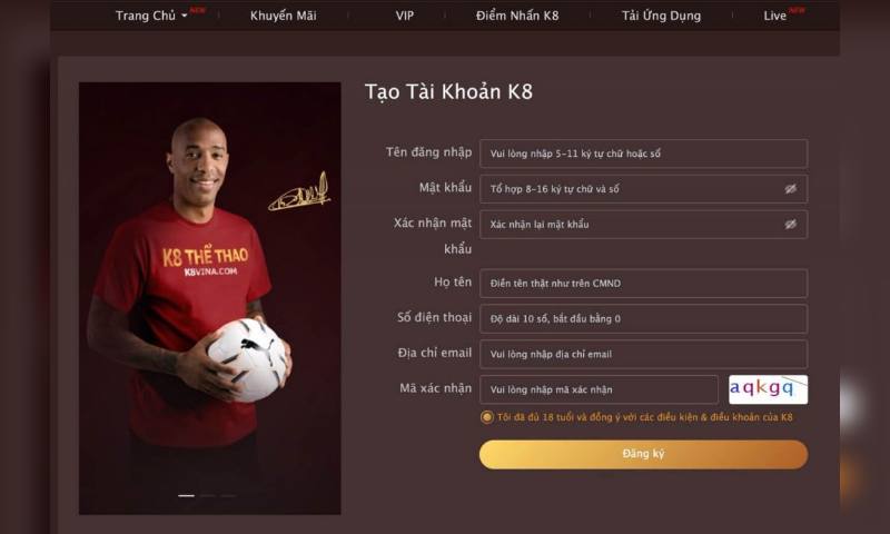 K8 là một trong những đơn vị hoạt động uy tín nhất trên thị trường hiện tại